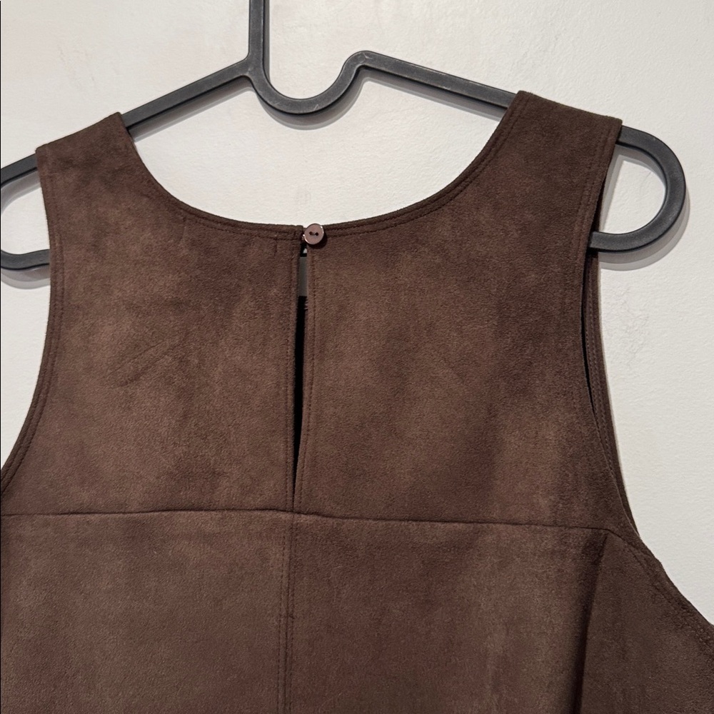 Ricki's Dark Brown Faux Suede Tank Top - Picture 6 of 6